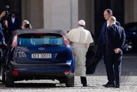 Rom, Papst Franziskus bei Staatschef Napolitano (Italien)