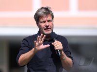 Politik, Wahlkampf Buendnis 90/Die Gruenen: Gruenen Bundesvorsitzender Robert Habeck