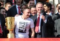 Fussball: FC Bayern feiert zum Saisonabschluss auf dem Marienplatz