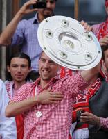 Fussball 1. Bundesliga :  JUBEL RIBERY  (FC Bayern Muenchen)