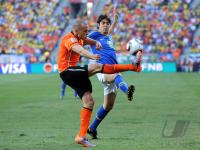 FUSSBALL WM 2010, VIERTELFINALE: Holland - Brasilien