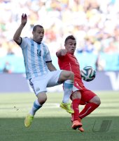FUSSBALL WM 2014, ACHTELFINALE: Argentinien - Schweiz