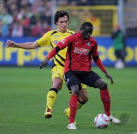 Fussball 1. Bundesliga  Saison 2010/2011:  SC Freiburg - Borussia Dortmund