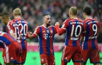 Fussball 1. Bundesliga Saison 14/15: FC Bayern Muenchen - TSG 1899 Hoffenheim