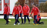 Fussball 1. Bundesliga : Training beim FC Bayern Muenchen