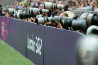 FUSSBALL Olympia 2012 FINALE: Brasilien - Mexiko