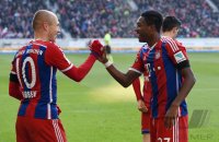 Fussball 1. Bundesliga Saison 14/15: JUBEL Arjen Robben (FC Bayern Muenchen)