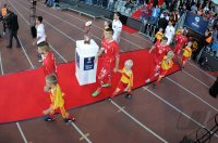 Fussball U21-EURO 2011 FINALE: Gaetano Berardi , Granit Xhaka , Xherdan Shaqiri , Innocent Emeghara (v.li., Schweiz)