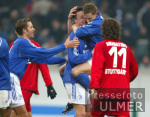 Fussball Bundesliga: Schalke - Zweikampf, Jubel S04