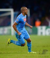 FUSSBALL  CHL  Saison 2013/2014: JUBEL Goekhan Inler (SSC Neapel)