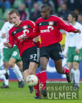 Fussball 1. Bundesliga: Bayer 04, SCHOOF und JUAN