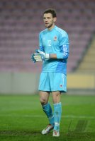 FUSSBALL INTERNATIONAL:  Torwart Etrit Berisha (Albanien)