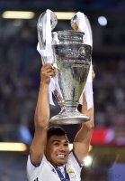 Fussball Champions League Finale 2017: JUBEL Casemiro (Real Madrid)