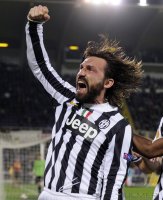 Fussball Europa League Saison 2013/2014: JUBEL Andrea Pirlo (Juventus Turin)