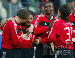 Fussball 1. Bundesliga: Leverkusen - Bremen,  Jubel n. 3:0