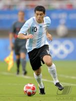 FUSSBALL  Olympia 2008  Peking  Vorrunde Argentinien - Australien