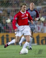 Fussball Champions League Finale 1999: David Beckham (Manchester United FC)