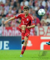 Fussball CHL  Saison 2011/2012:  Thomas Mueller (FC Bayern Muenchen)