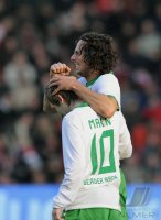 Fussball 1. Bundesliga  Saison 2010/2011:  SC Freiburg - SV Werder Bremen