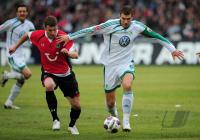 FUSSBALL, 1. BUNDESLIGA, 24. Spieltag: Hannover - Wolfsburg