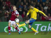 FUSSBALL INTERNATIONALES TESTSPIEL: Daenemark - Schweden