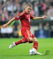 Fussball CHL  Saison 2011/2012:  Bastian Schweinsteiger (FC Bayern Muenchen)