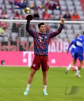 Fussball 1. Bundesliga Saison 21/22: FC Bayern Muenchen -  Hertha BSC Berlin