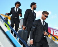 Fussball Champions League Finale 2014: Ankunft Real Madrid