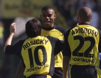 Rosicky und Oliseh jubeln
