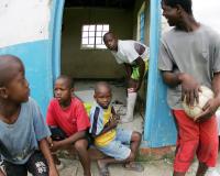 Fussball im Armenviertel Umlazi bei Durban