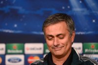 FUSSBALL INTERNATIONAL  CHL ACHTELFINALE 12/13: Trainer Jose Mourinho (Real Madrid)