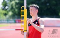 Leichtathletik: Lukas Gaertner (TV Rottenburg) trainiert im Rottenburger Hohenberstadion