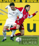 Fussball 1. Bundesliga: Lautern - Bayern, Zweikampf